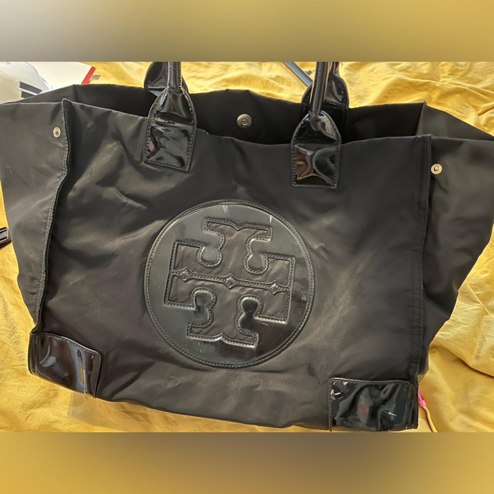 Tory Burch Black Nylon Tote